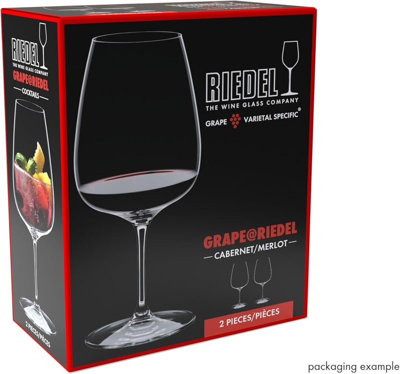 Riedel Cabernet/Merlot/Cocktail Crystal Glass Set - 29oz - Set of 2 - Image 5